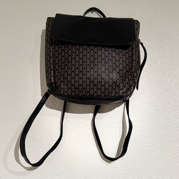 Fossil | Claire Black Brown Signature Backpack - Picture 3 of 7